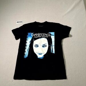 Evanescence Fallen Album Cover T Shirt Mens Medium Black Graphic Print Cotton
